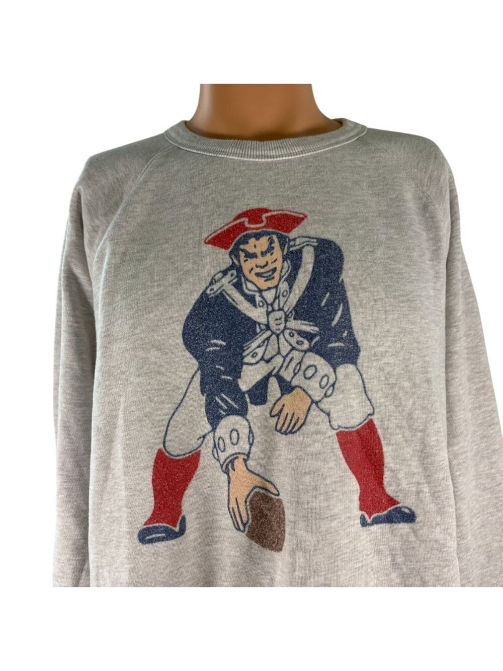 New England Patriots Crewneck Sweatshirt Mens Size XL Homage NFL Retro Football